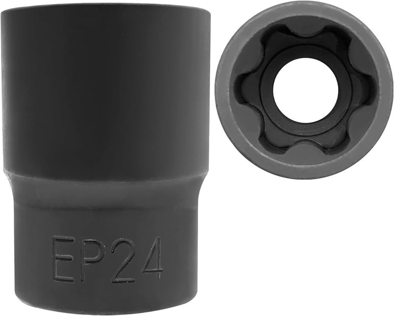 ZKTOOL EP Socket EP24,6 Point 1/2'' drive External Torx Plus Socket For 2017 Ford F-250, F-350 & F-450 Bed Bolts. - Image 1